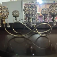 شمعدان سه شعله نگینی سالم