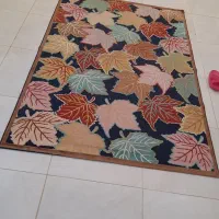 فرش ۴ متری کرم سرمه ای اندیشه شهریار اتاق آشپزخانه