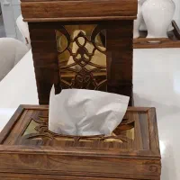 ست جا دستمالی و سطل زباله|صنایع دستی و سایر لوازم تزئینی|تهران, تهرانسر شمالی|دیوار