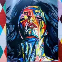 نقاشی دیواری،سفارشات تابلو،سفارش چهره سیاه قلم|تابلو، نقاشی، عکس|رشت, انصاری|دیوار