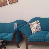 ست مبلمان ۷ نفره در حد نو همراه میز جلو مبلی