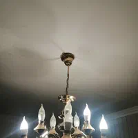 لوستر قدیمی آب طلا چراغ آویز