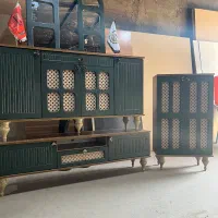 ست آینه کنسول حصیری ۴درب|بوفه، ویترین، کنسول|تهران, شهید رجایی|دیوار