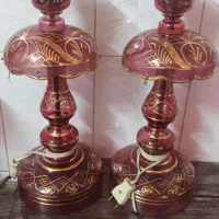 یگ جفت چراغ لاله قدیمی|لامپ و چراغ|خمینیشهر, |دیوار