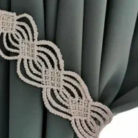 جمع کننده پرده مکرومه تکی و ست  دستباف(سفارشی)