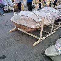 گهواره رایان چوبی و فلزی ننو کودک مرسانا