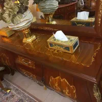 اینه وکنسول معرق کاری شده وبرنز کاری|بوفه، ویترین، کنسول|تهران, کاج|دیوار