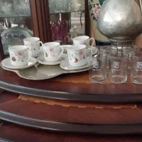 فنجان ونعلبکی خیلی قدیمی و شات قدیمی سون آپ