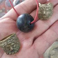 سنگ مهره قدیمی عقیق مرجان سلیمانی|جواهرات|ارومیه, |دیوار