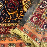 فرش چله ابریشم دست باف تبریز کلکسیونی اعلا