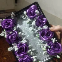 رز ربانی مصنوعی|گل مصنوعی|اهواز, سپیدار|دیوار