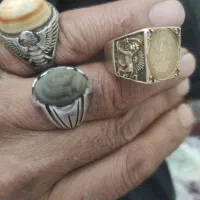 انگشتر قاجاری اصل ودو انگشتر دستساز نقره عیار بالا|جواهرات|سده (فارس), |دیوار