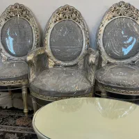 مبل ۸نفره و ناهارخوری ۸ نفره دست ساز (۱۹ صندلی)