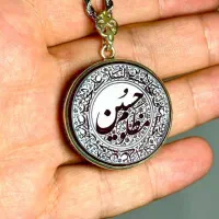 گردنبند نقره   سنگ عقیق سرخ معدنی دست‌ساز