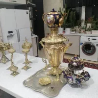 سماور مسوار اصل روس... منقل های آنتیک و آفتابه لگن