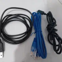 تعدادی سیم شارژر موبایل وهندز فری وتاچ ال ۵۵۰