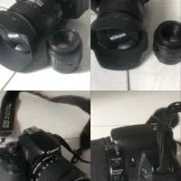 دوربین عکاسی و فیلم برداری دو عدد نیکون و کنون.