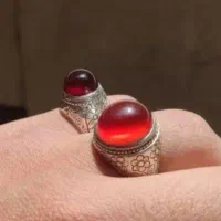 انگشتر عقیق رکاب قلم زنی