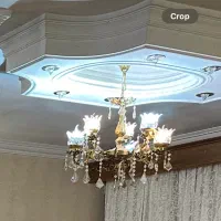 لوستر برنز ۶ شعله و دیوارکوب برنز