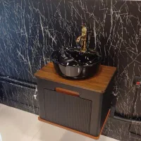 روشویی ضدآب هما 60*40 با آیینه و باکس|لوازم سرویس بهداشتی|مشهد, خین عرب|دیوار