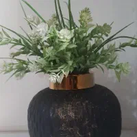 گلدان گل مصنوعی  شیک  ماندگار  و گلدان