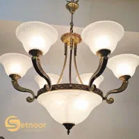 گالری لوسترهای برنز لوکس ست نور(قیمت تماس چت حضور)|لوستر و چراغ آویز|تهران, اقدسیه|دیوار