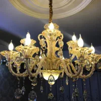 لوستر کریستالی وارداتی ۱۲ شاخه|لوستر و چراغ آویز|تهران, خزانه|دیوار