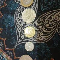 5عدد سکه 1عدد طلا 20ایار 2عدد سکه زمان شاه