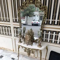 آیینه شمعدان برنز