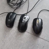 تعدادی موس و کیبورد کامپیوتر سالم