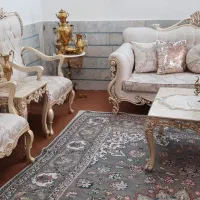 مبل استیل نو چوب راش به همراه ست میز غذاخوری