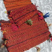 سر دری قدیمی دستبافت  بهمراه جا نمکی گلیمی|گلیم، جاجیم، گبه|کرج, شهرک امام رضا (ع)|دیوار