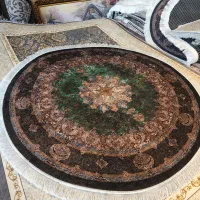 فرشینه گرد قطر یک ، ترک اصل|گلیم، جاجیم، گبه|قوچان, |دیوار