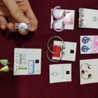 گوشواره میخی پیرسینگ ماهی حلقه ای انگشتر