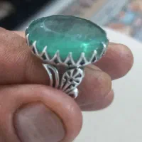انگشتر زمرد پنجشیر افغان کهربا مصور کلکسیونی|جواهرات|تهران, دولاب|دیوار