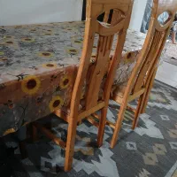 میز و صندلی ۶ نفره گل گلی