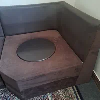 میز گرد همراه مبل تک نفره