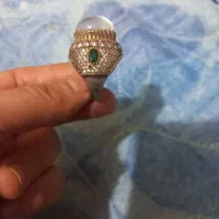 انگشتر مرانه نقره و نگین کاری