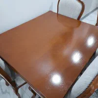 نهار خوری مدل کلاسیک فرانسوی ۴ نفره|میز و صندلی غذاخوری|رباط‌کریم, رباط‌کریم|دیوار