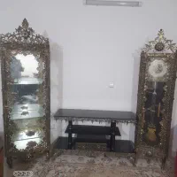 بوفا ساعت ومیزتلوزین برنجی|بوفه، ویترین، کنسول|سمنان, |دیوار