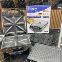 ساندویچ ساز یونیک 3کاره اسنک ساز گریل وافل خردکن|اجاق گاز و لوازم برقی پختوپز|قم, نیروگاه|دیوار