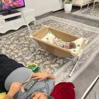 دو عدد گهواره پایه فلزی درحدنو|تخت و سرویس خواب|نسیم‌شهر, |دیوار