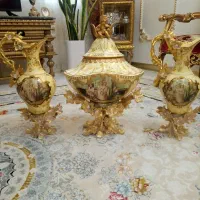 ست رو کنسولی انتیک وارداتی مجسمه کاپ