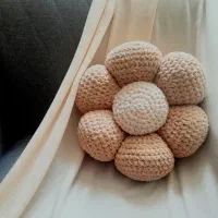 کوسن مخمل طرح گل