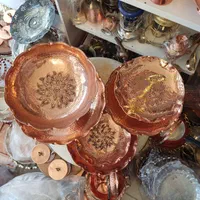 سرویس ظروف مسی دست ساز یزدی نانو شده (درجه یک)|ظروف سرو و پذیرایی|یزد, |دیوار