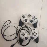 دسته بازی کامپیوتر همراه با 3 دیسک بازی ps2|کنسول، بازی ویدئویی و آنلاین|اراک, |دیوار
