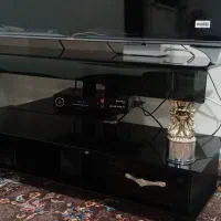 زیر تلویزیون شیشه ای سالم سالم