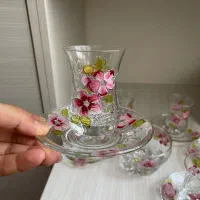 دو دست فنجان و نعلبکی پاشا باغچه|ظروف سرو و پذیرایی|تهران, حبیب الله|دیوار