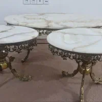 جلو مبلی برنز و آینه کنسول وجاشمعی برنز سنگین