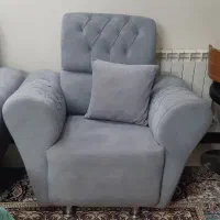 مبل هفت نفره رنگ طوسی|مبلمان خانگی و میز عسلی|برخوار, |دیوار